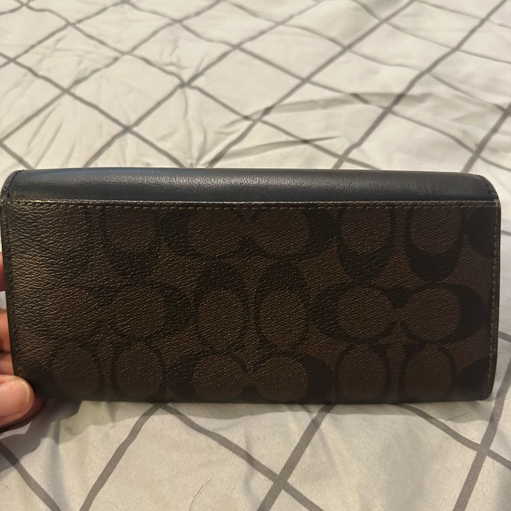 Coach Black and Brown Women's Wallet - Picture 2 of 5
